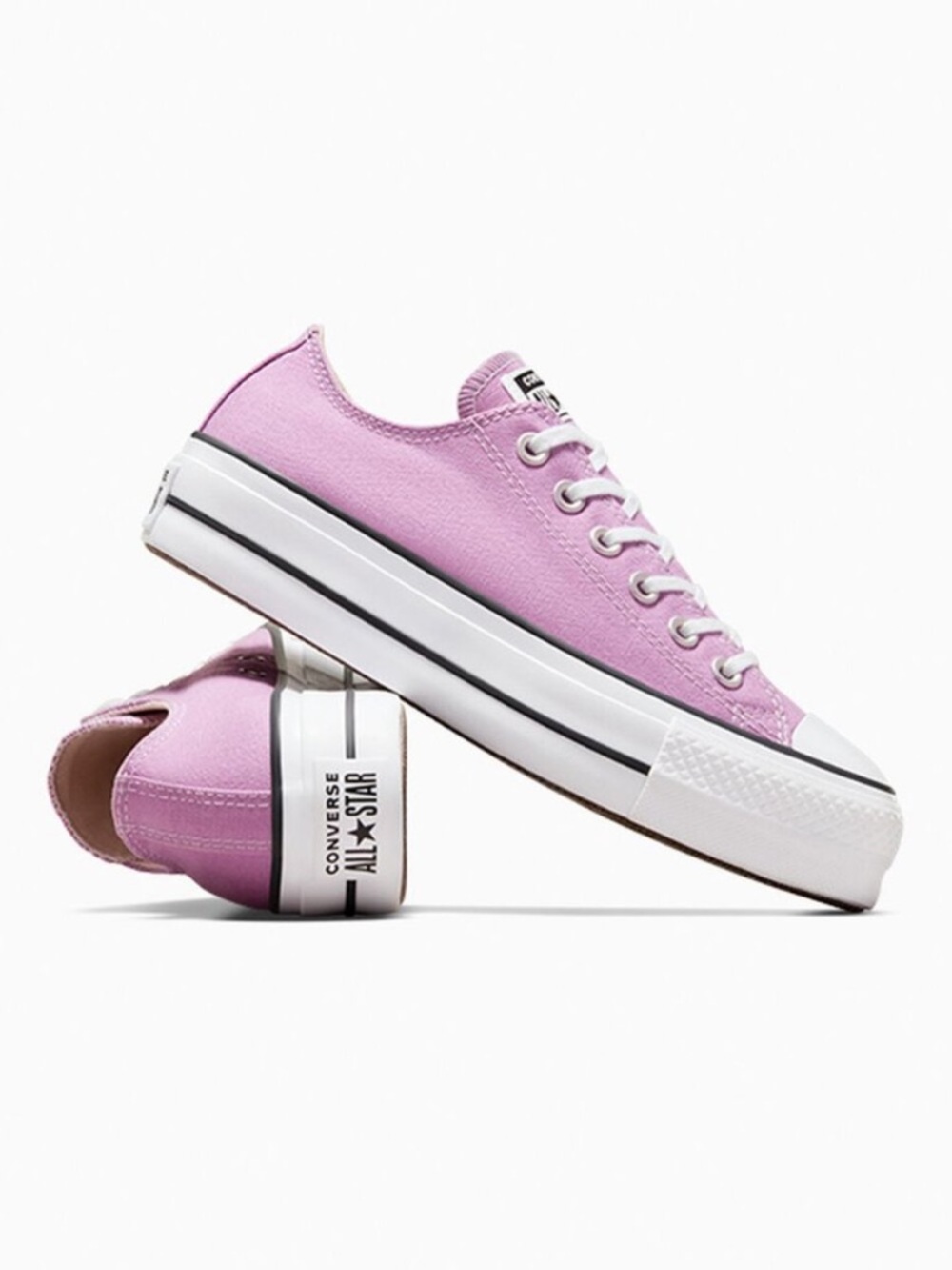 CONVERSE All Star Sneakers NEW Platform Low Amethyst White Size Women 11 Mens 9